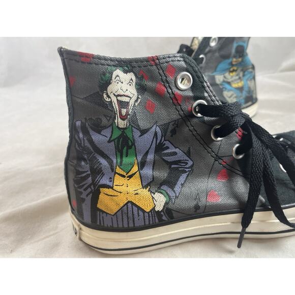 Converse All Star DC Comics Joker Batman Sneakers Hi Tops Womens 7.5 Mens 5.5 - Picture 3 of 15
